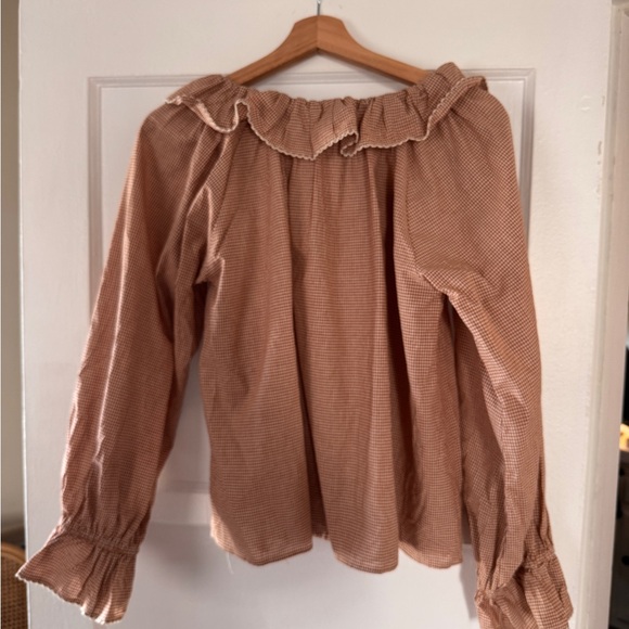 Things Between Gingham Ruffle Top - Picture 3 of 3